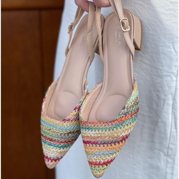 Zapato Rafia Puntera - Colour