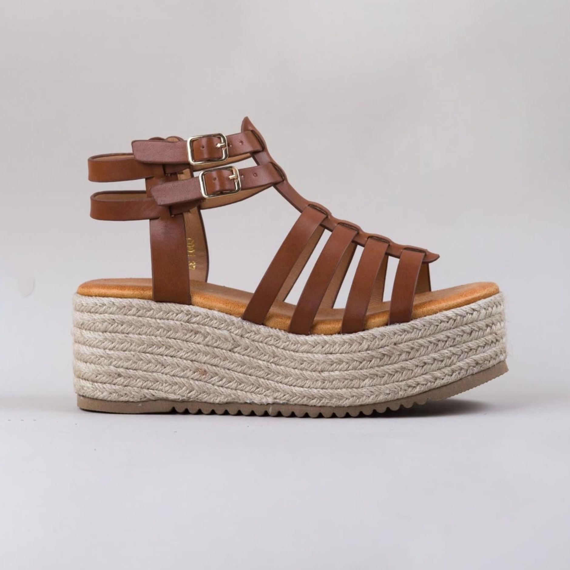 Sandalia Romana - Camel - Imagen 2