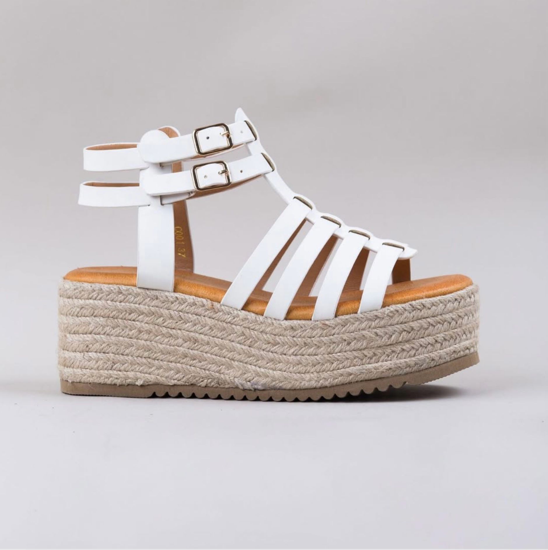 Sandalia Romana - Blanco - Imagen 2