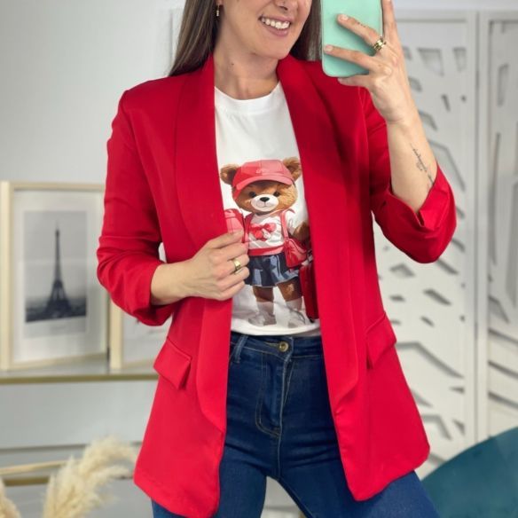 Blazer Manga Recogida - Roja