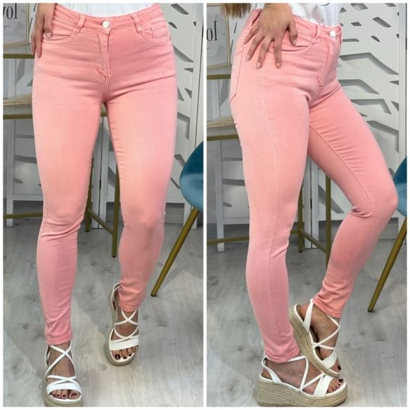Pantalón Pitillo Colores - Rosa
