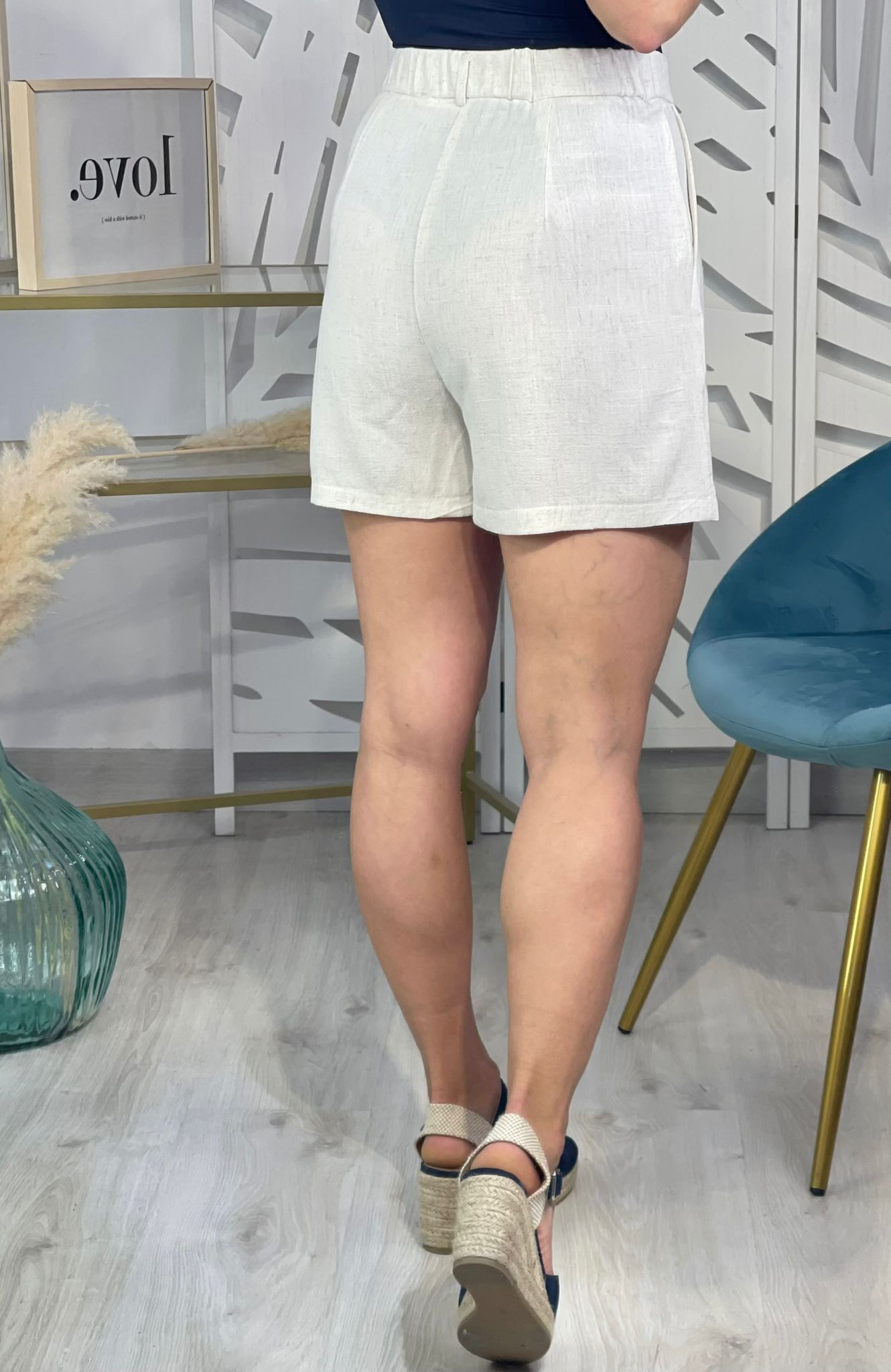 Pantalón Lino Corto Edurne - Imagen 5