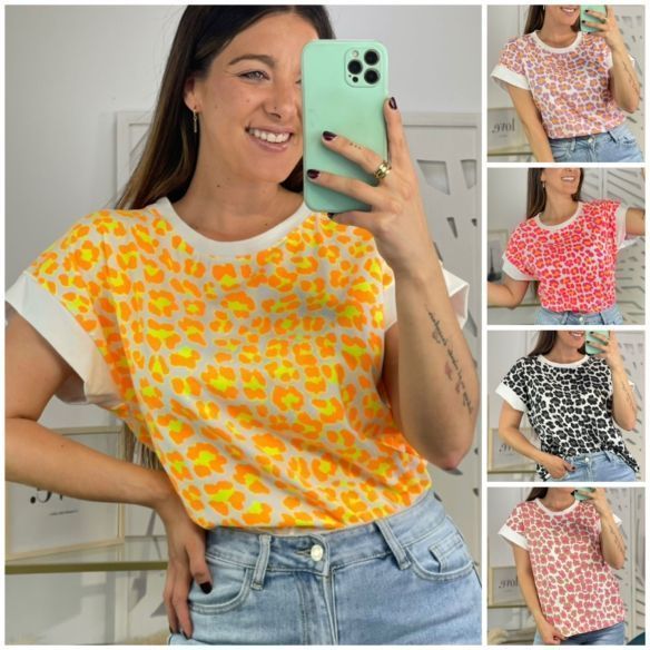 Camiseta Oversize Animal Print