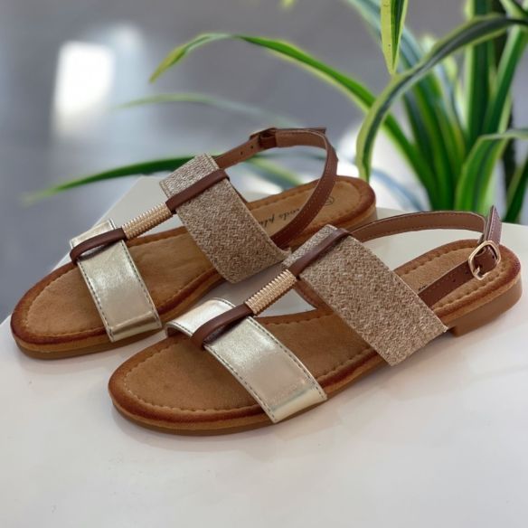 Sandalia Berta NEW - Dorada