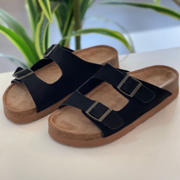 Sandalia Hebillas NEW - Negro