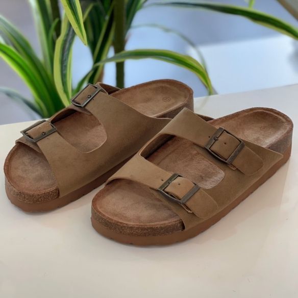 Sandalia Hebillas NEW - Kakhi