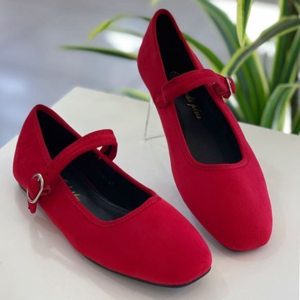 Bailarina Terciopelo - Roja