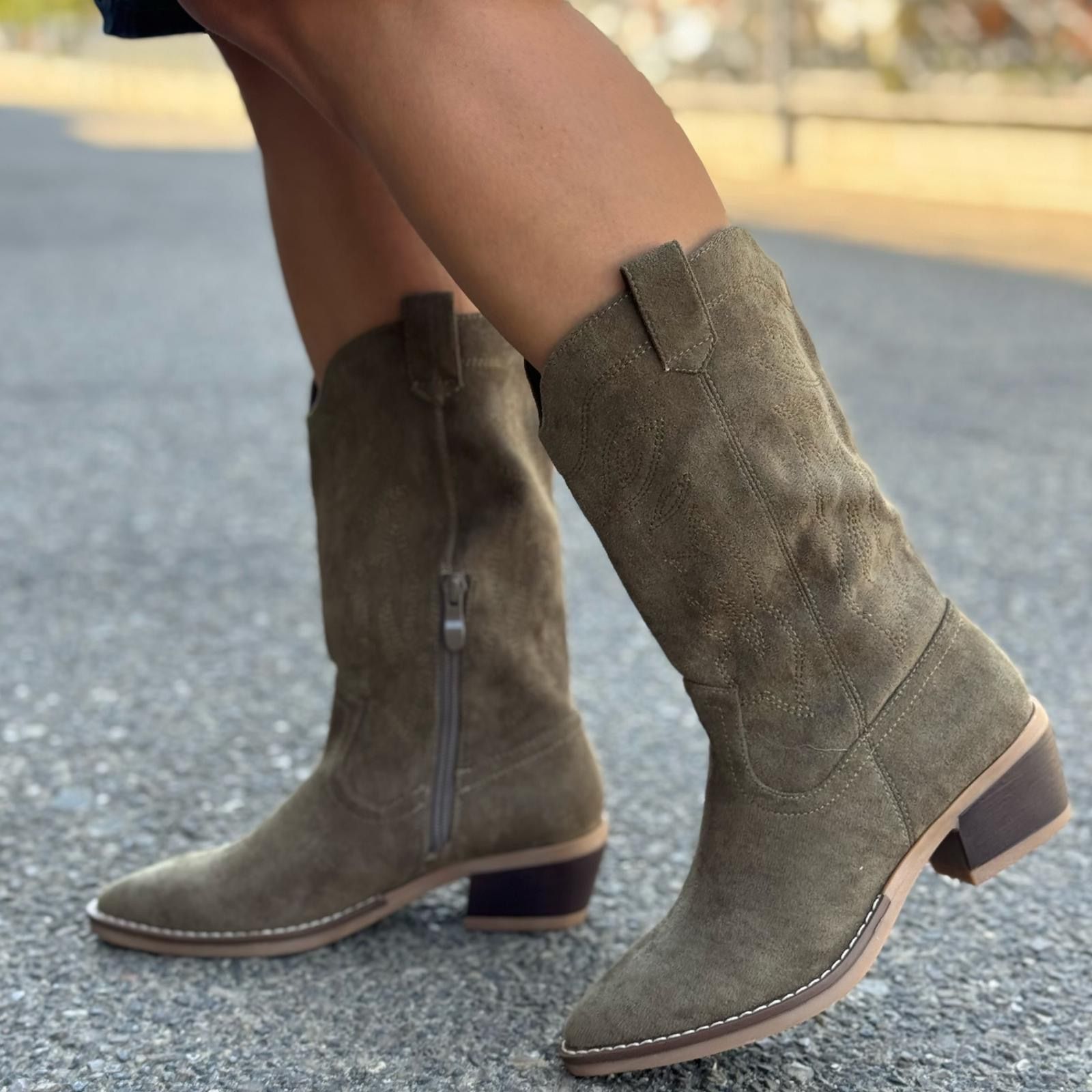 Bota Cowboy Capri - Verde