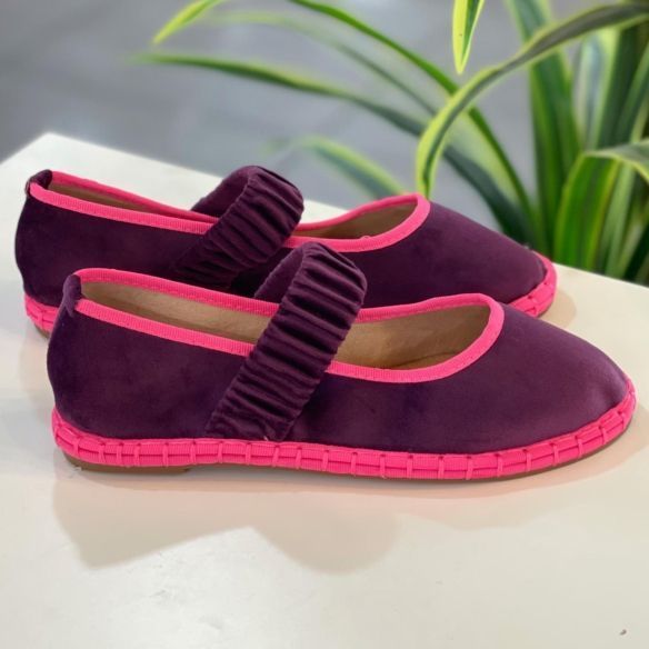 Bailarina Terciopelo Ofelia - Morado / Fucsia