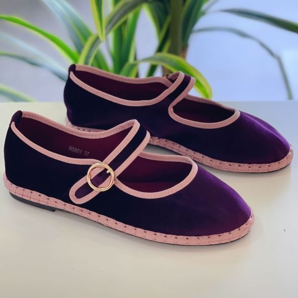 Bailarina Terciopelo Fabiola - Morada