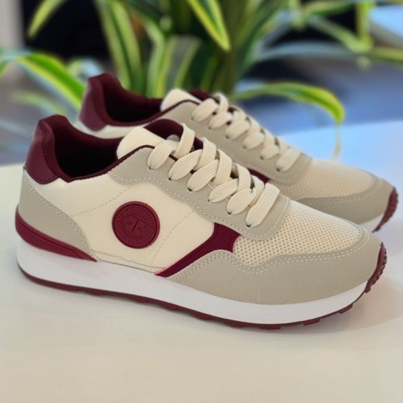 Deportiva Flavia - Granate / Beige
