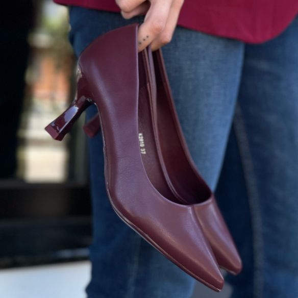 Zapato Salón Granate New