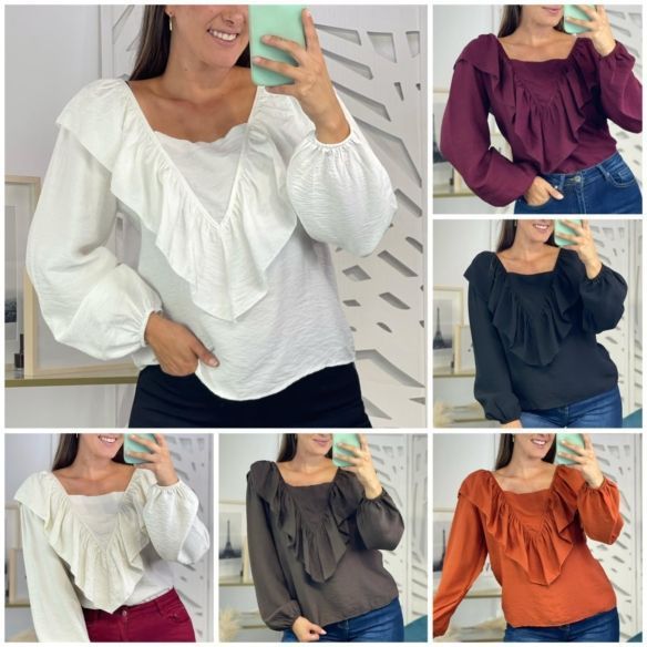 Blusa Volante Pico