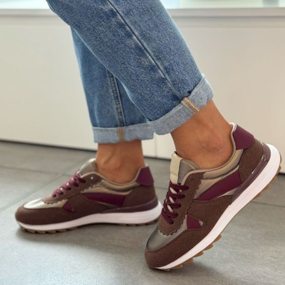 Zapatilla Aurora - Marrón / Bronce