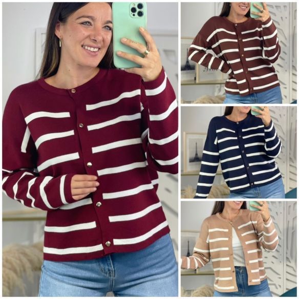 Chaqueta Rayas Leticia