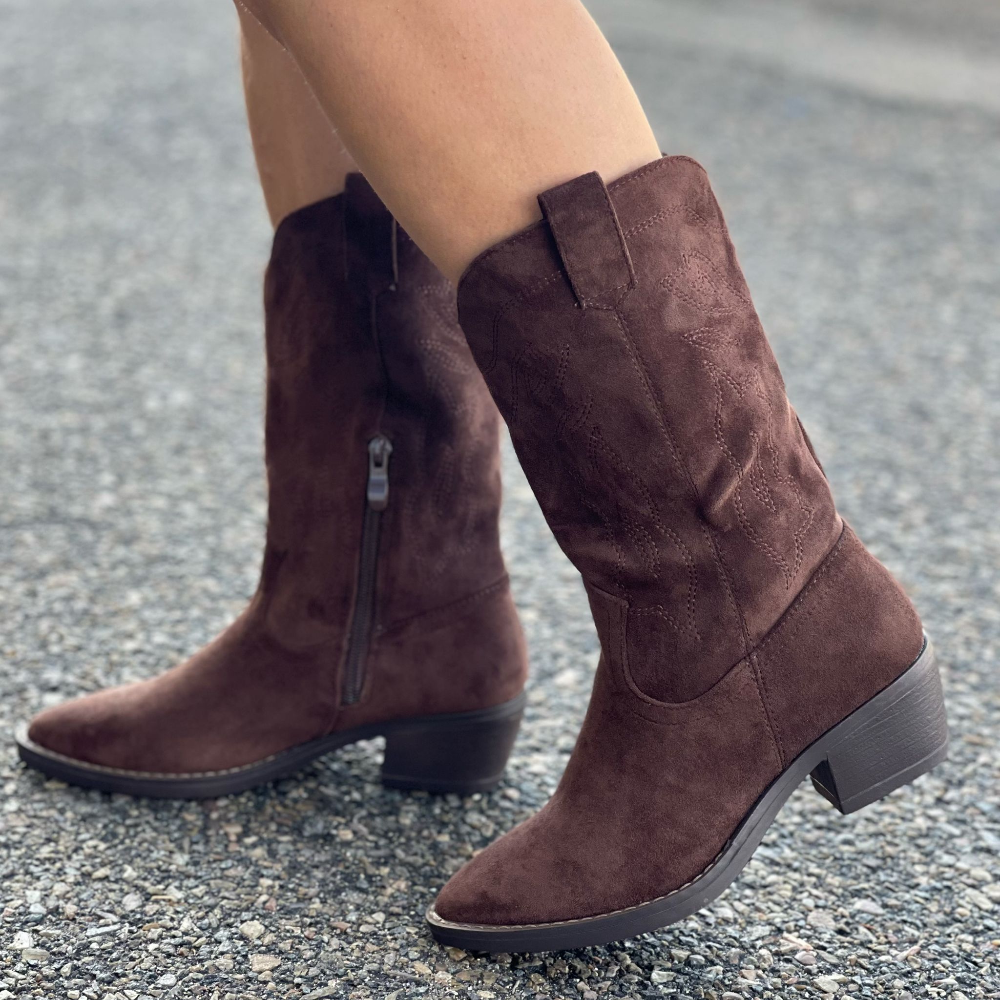 Bota Cowboy Capri - Marrón