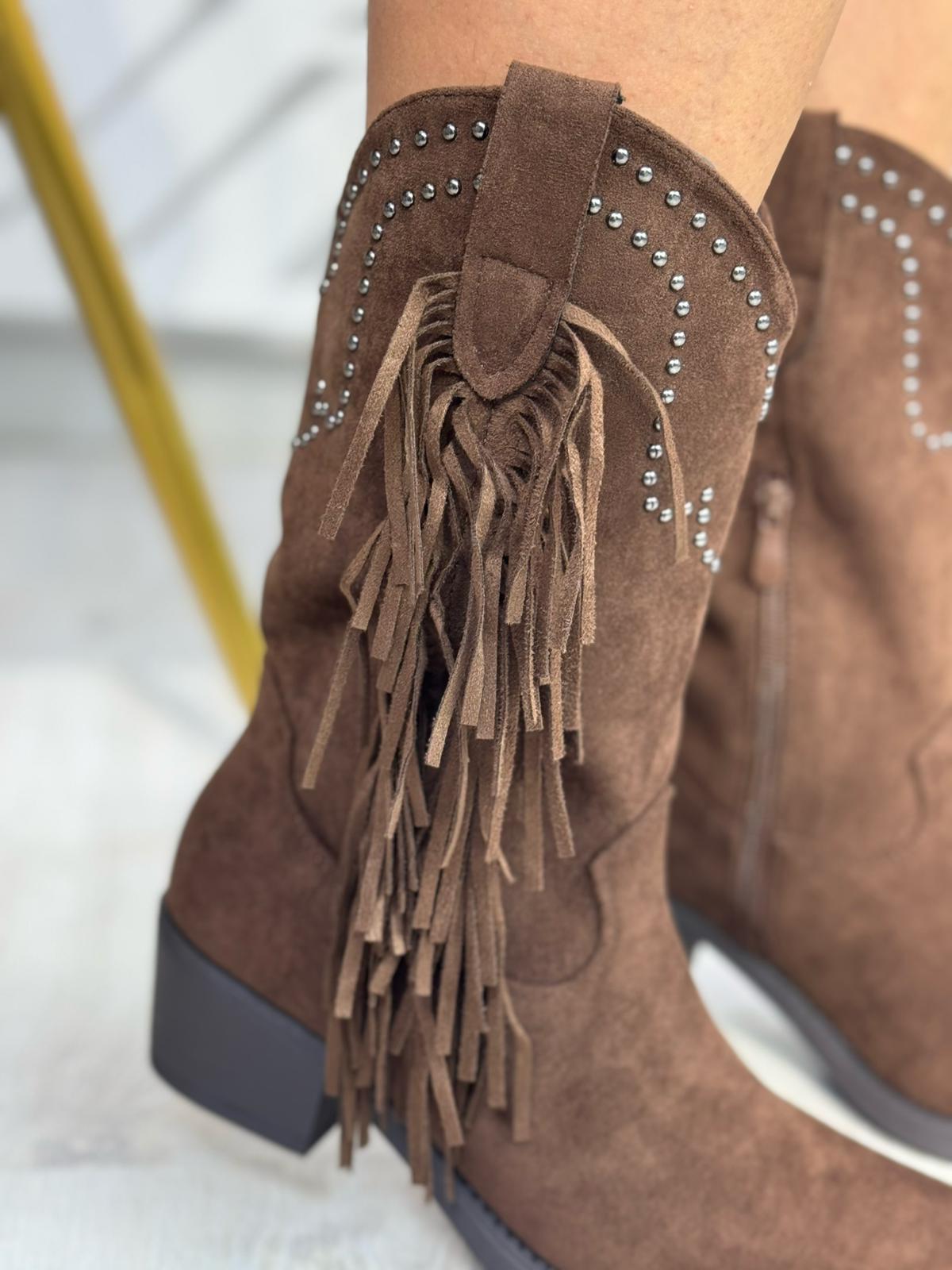 Bota Flecos Tachuelas - Marrón - Imagen 3