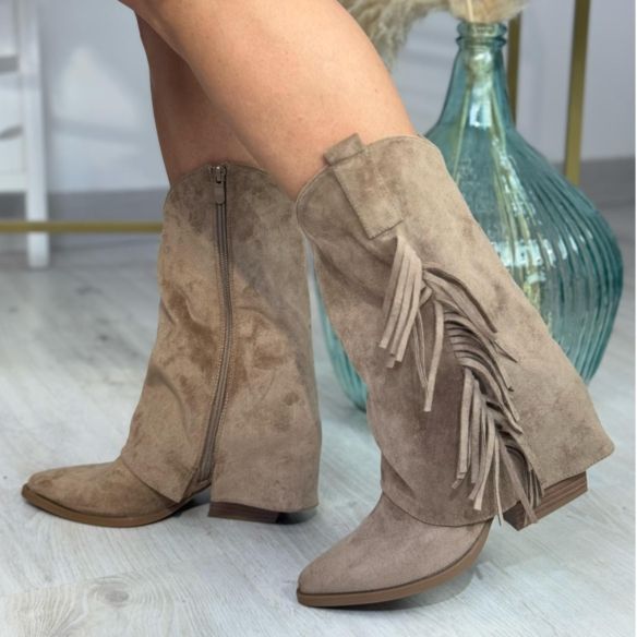 Bota Cowboy Flecos Liria - Kakhi