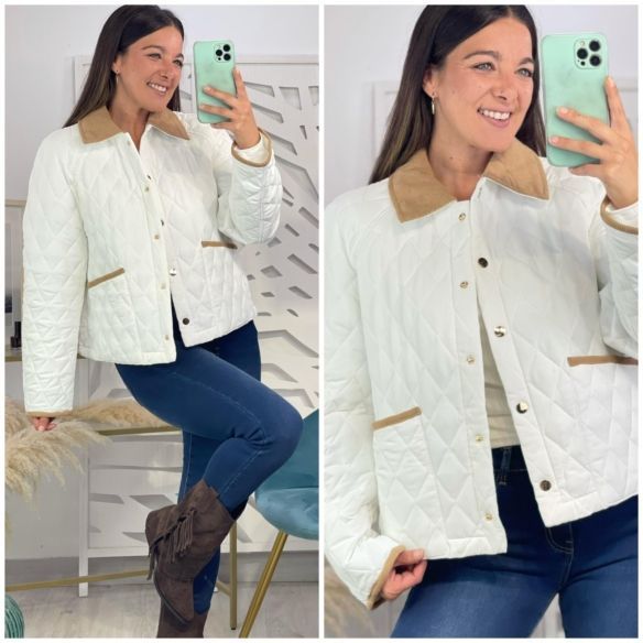 Chaqueta Acolchada Blanca