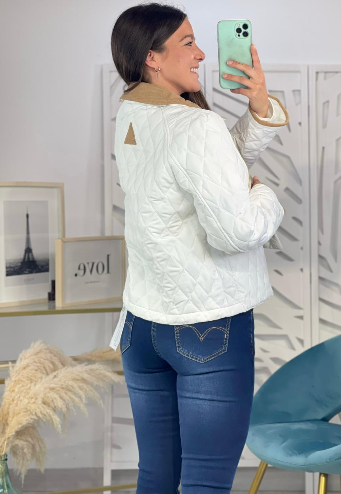 Chaqueta Acolchada Blanca - Imagen 6