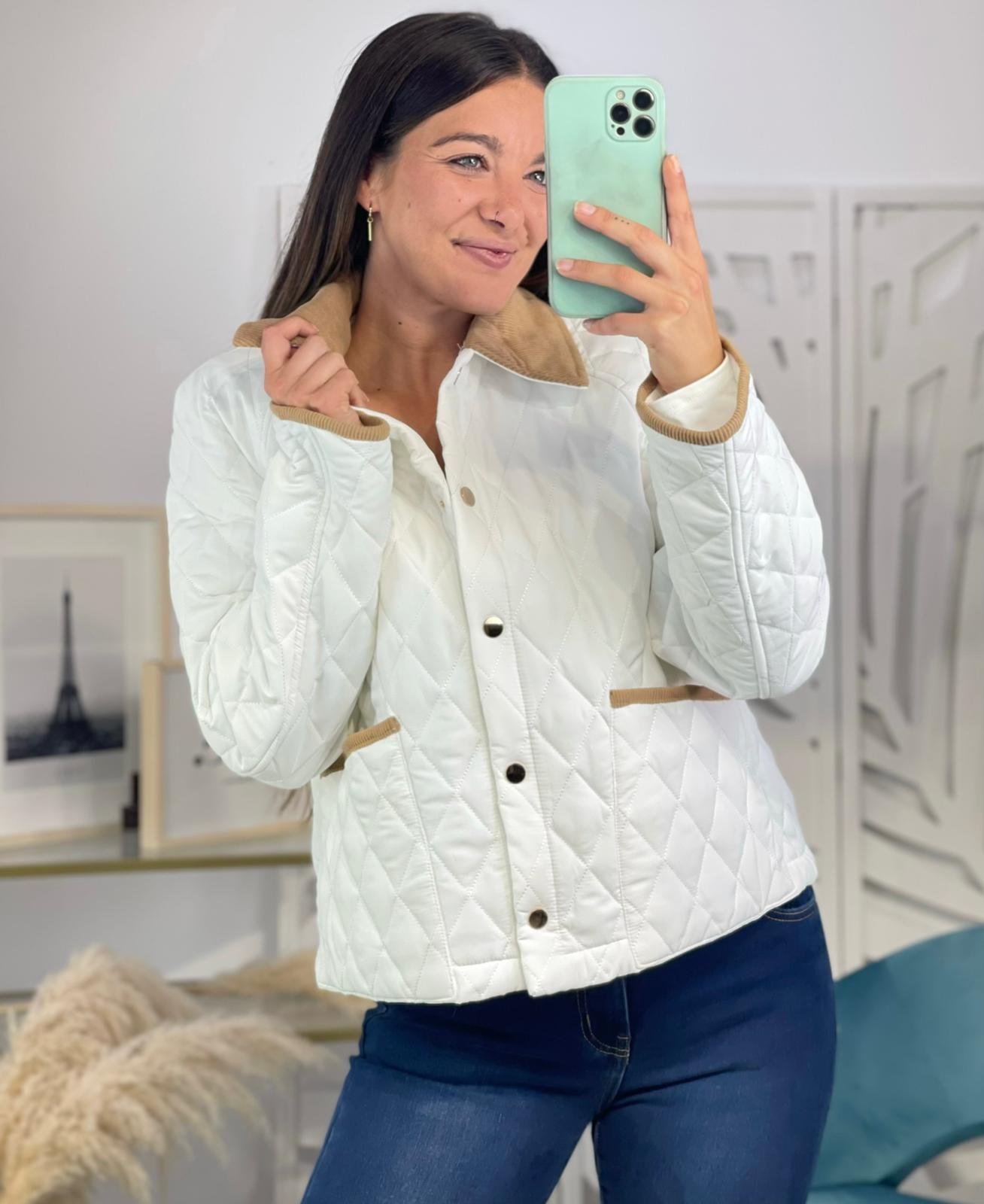 Chaqueta Acolchada Blanca - Imagen 5