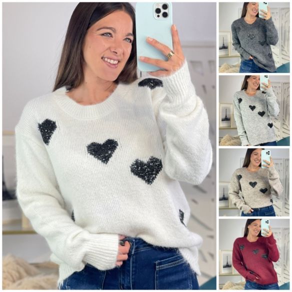 Jersey Corazones Brillos