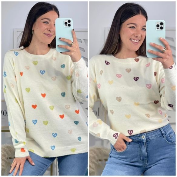 Jersey Corazones Colores