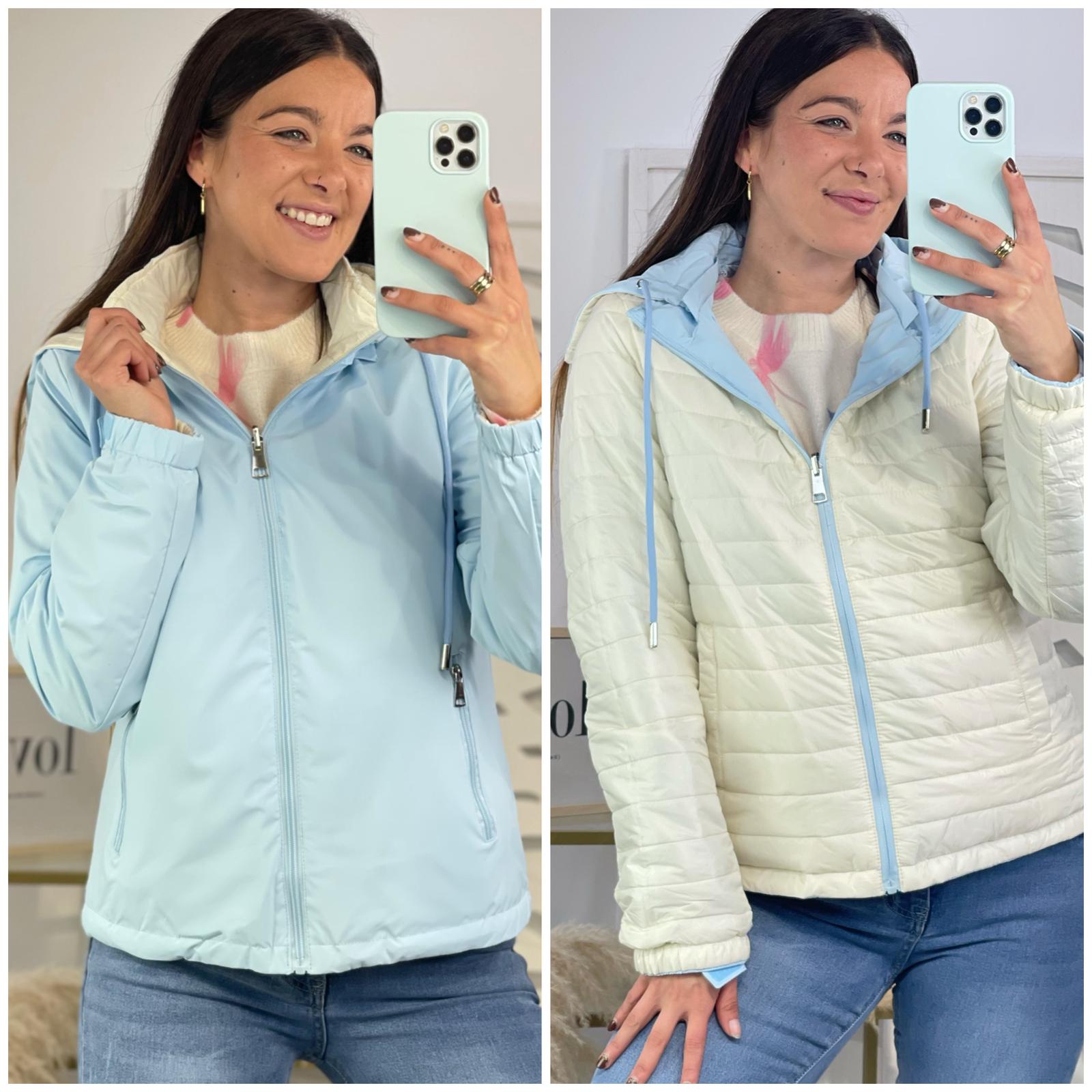 Chaqueta Reversible Acolchada - Azul