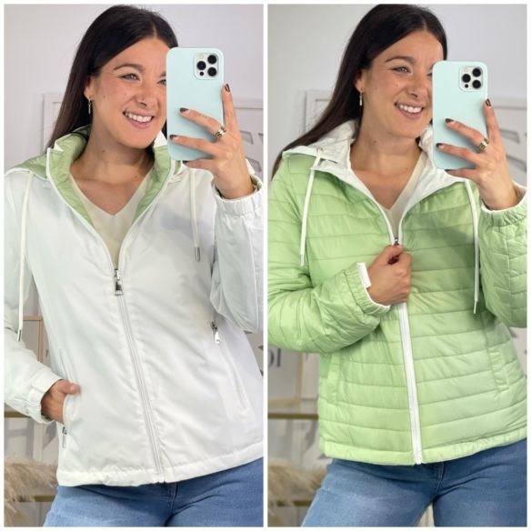Chaqueta Reversible Acolchada - Verde