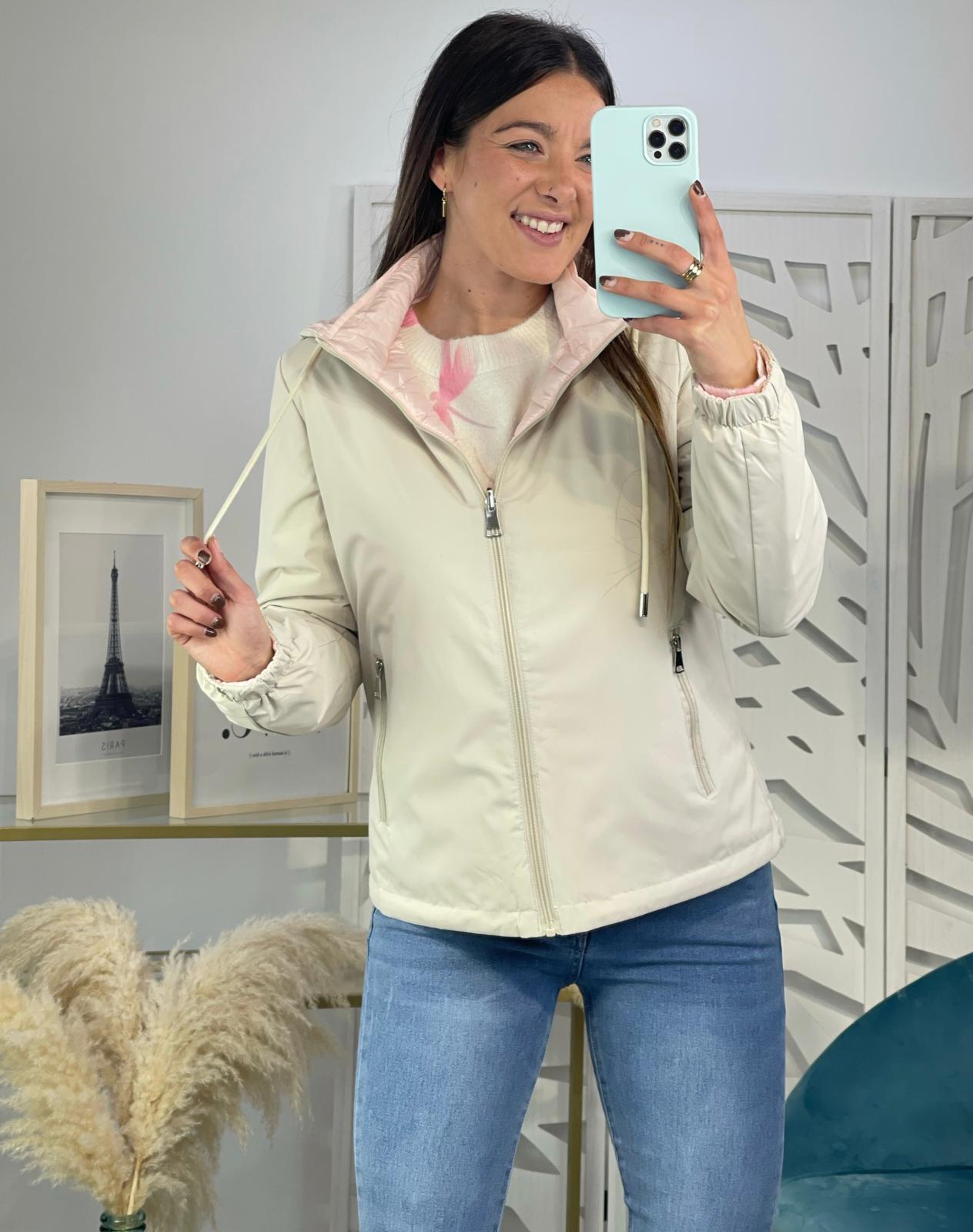 Chaqueta Reversible Acolchada - Rosa - Imagen 3