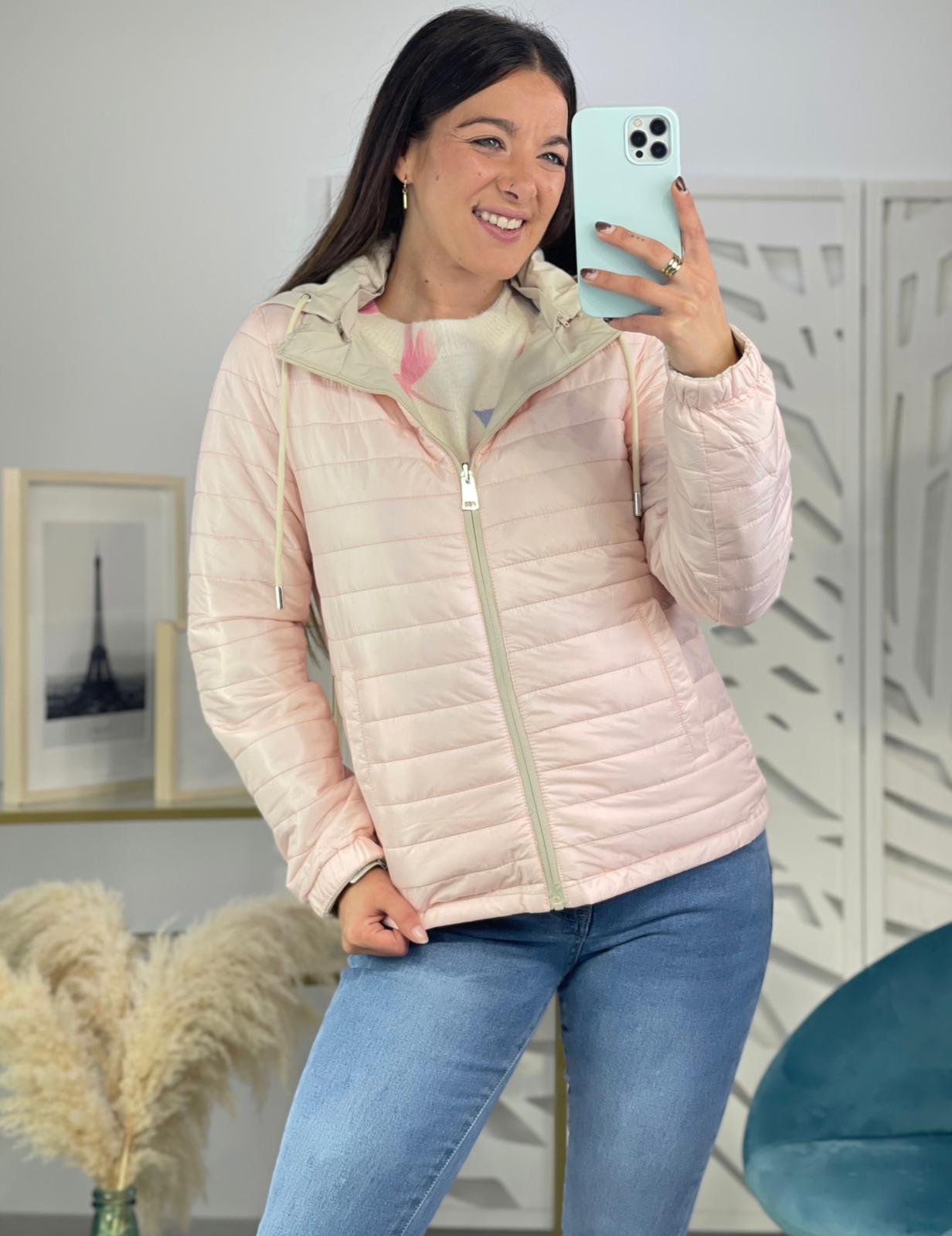 Chaqueta Reversible Acolchada - Rosa - Imagen 2
