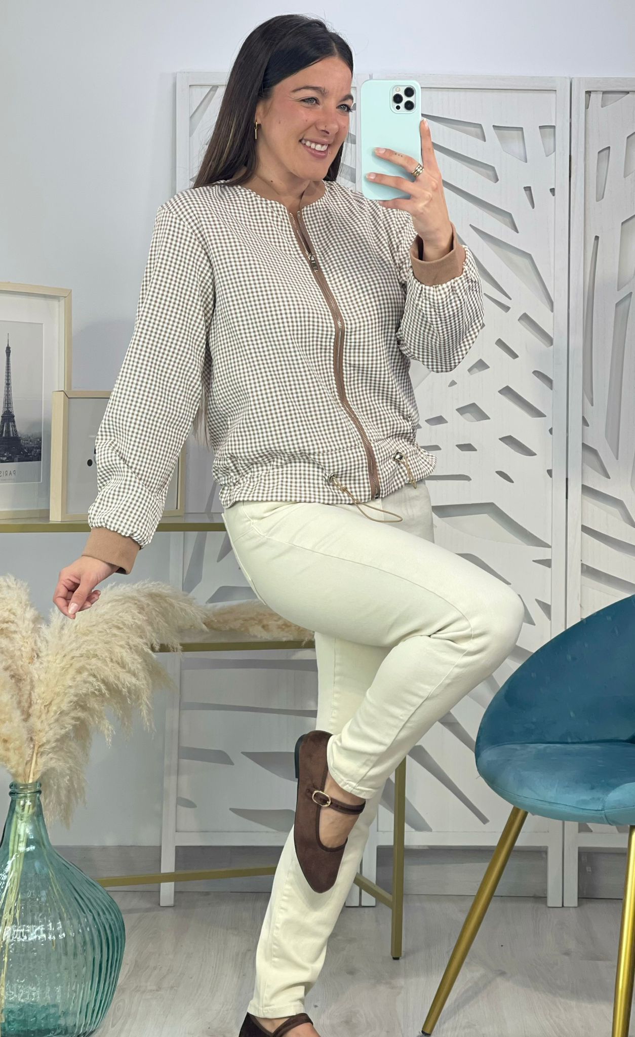 Bomber Cuadros Vichy - Imagen 3