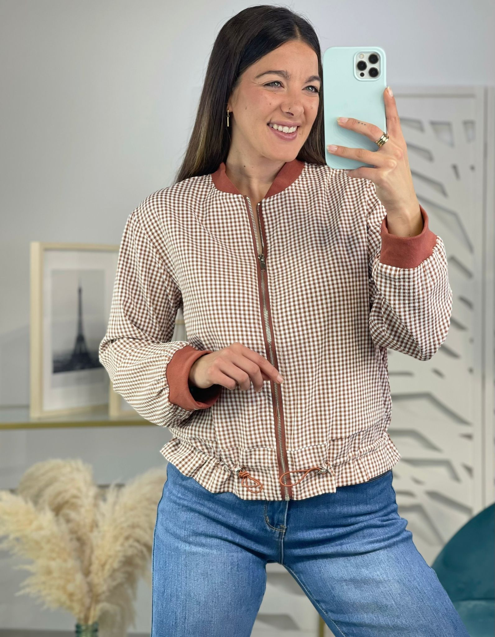Bomber Cuadros Vichy - Imagen 5