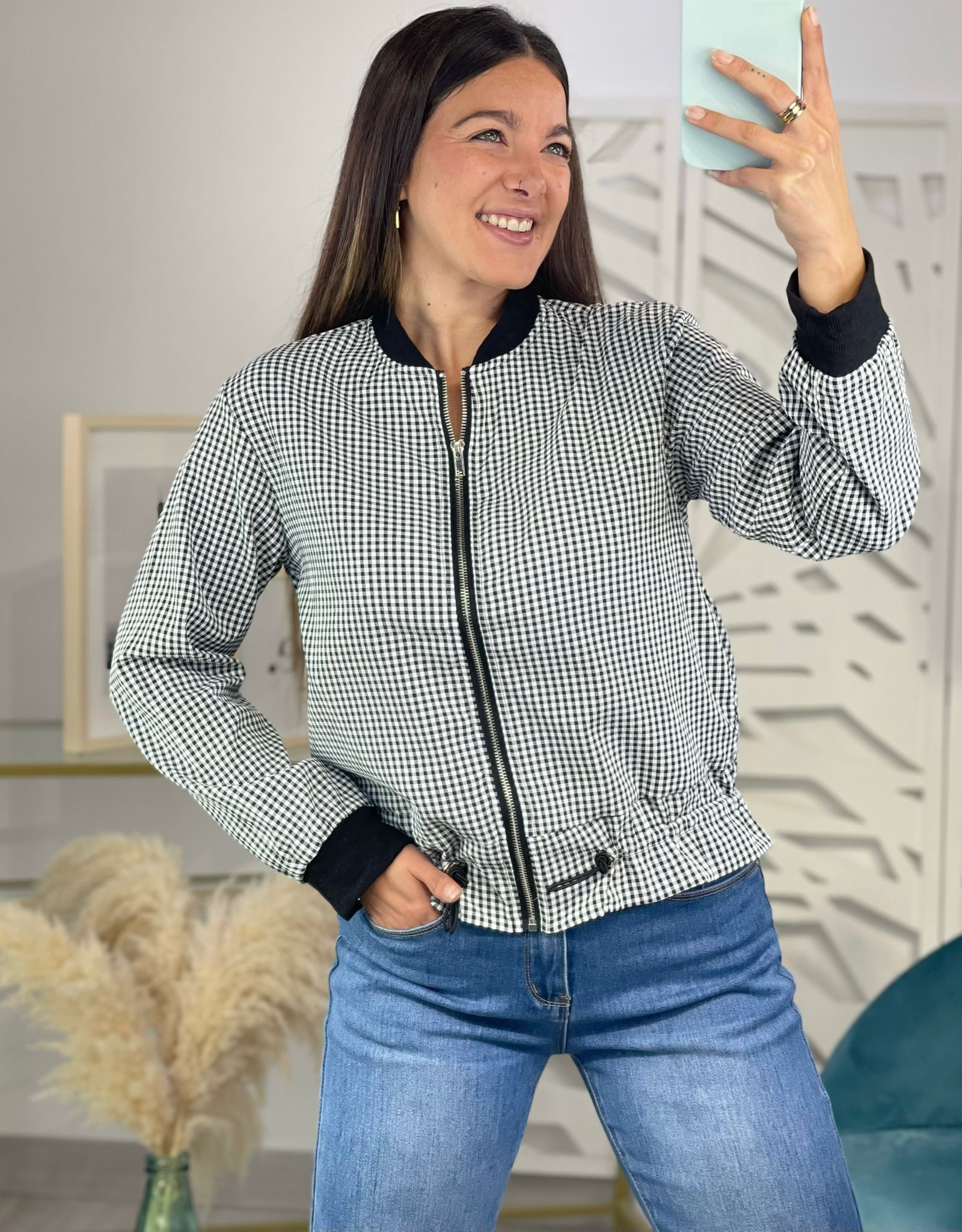 Bomber Cuadros Vichy - Imagen 4