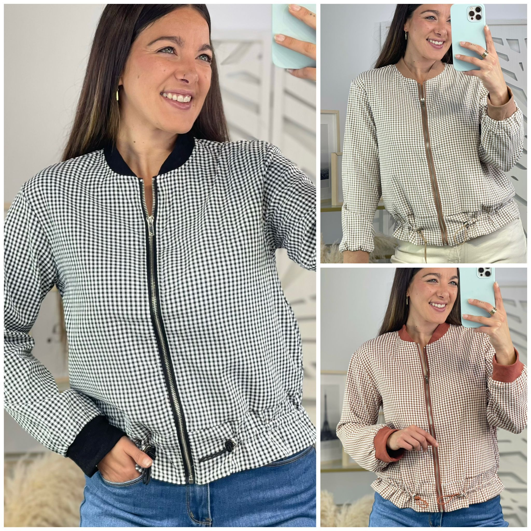 Bomber Cuadros Vichy