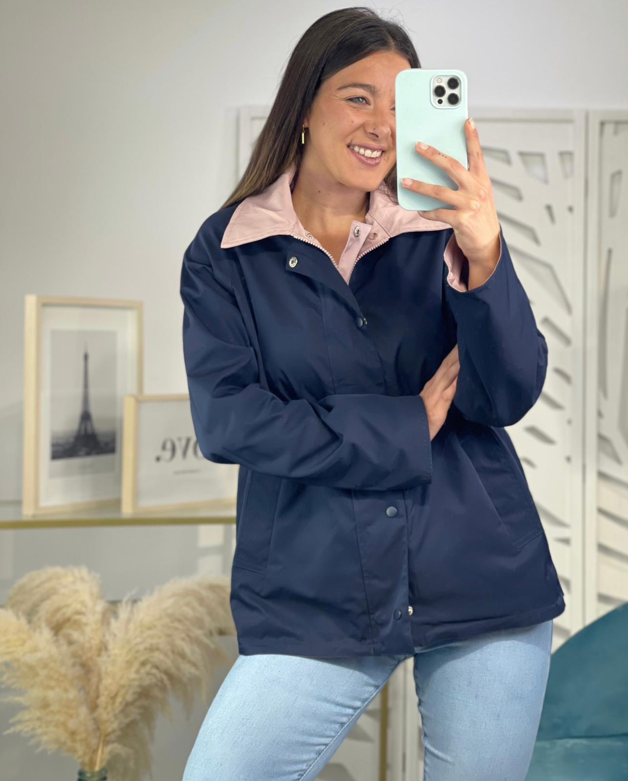 Chaqueta Reversible Julia - Azul / Rosa - Imagen 4