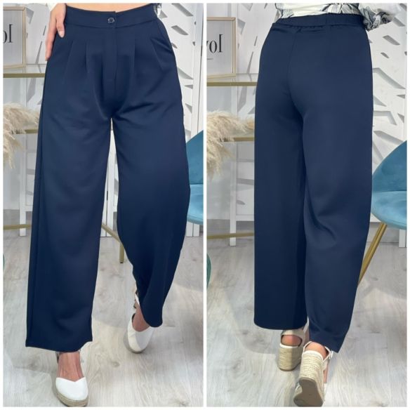 Pantalón Básico Recto - Azul