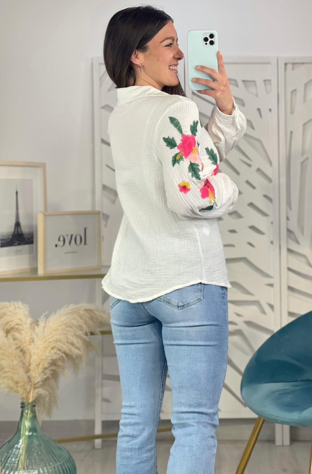 Camisa Flores Diana - Imagen 5