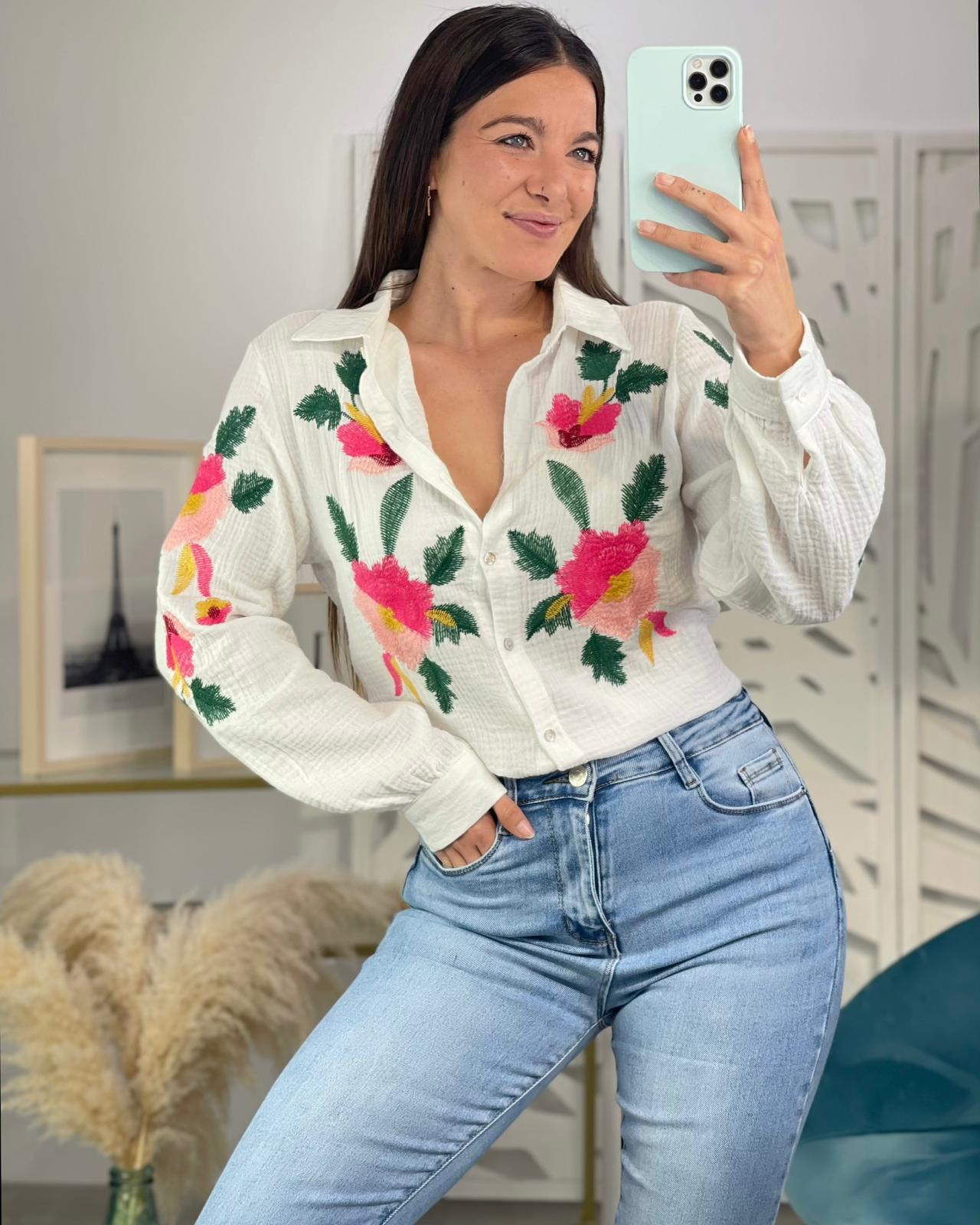 Camisa Flores Diana - Imagen 3
