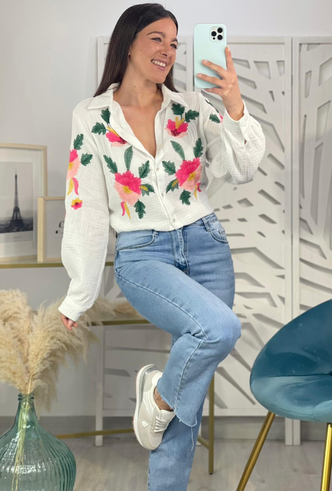 Camisa Flores Diana - Imagen 2