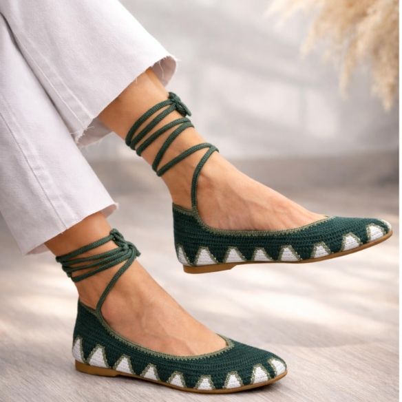 Bailarina Crochet Colores - Verde