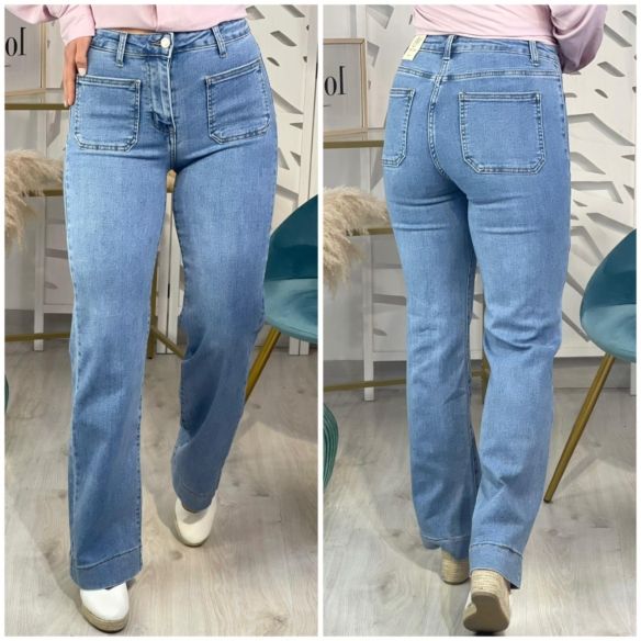 Pantalón Bolsillos Patricia - Vaquero