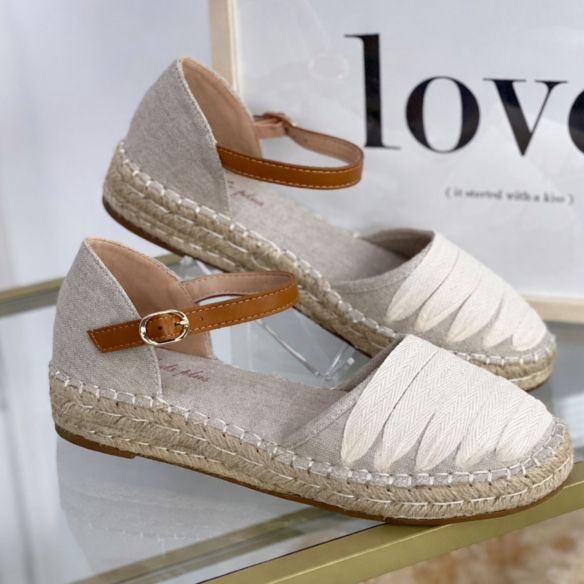 Alpargata Cintas Noemí - Beige