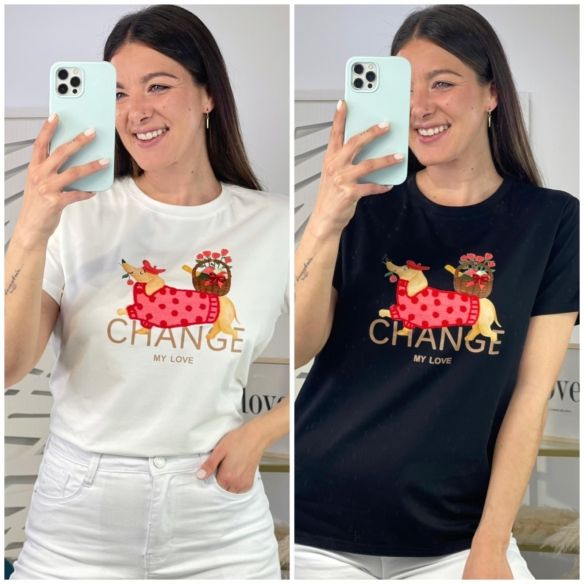 Camiseta Perro “Change“