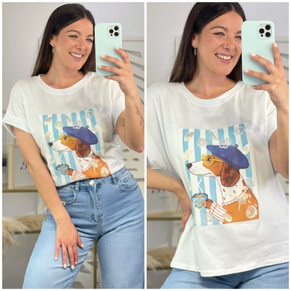 Camiseta Perro Bohemio