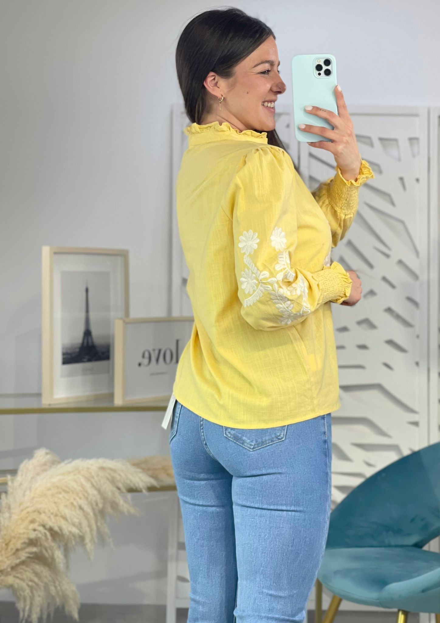 Camisa Julieta Amarilla - Imagen 4