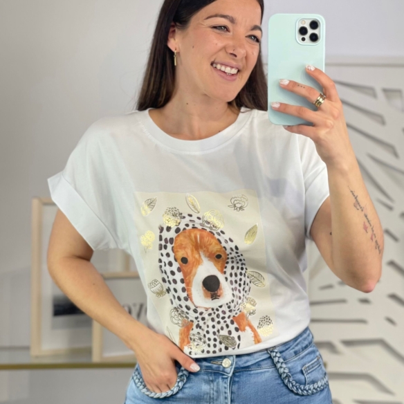 Camiseta Perro Pañuelo