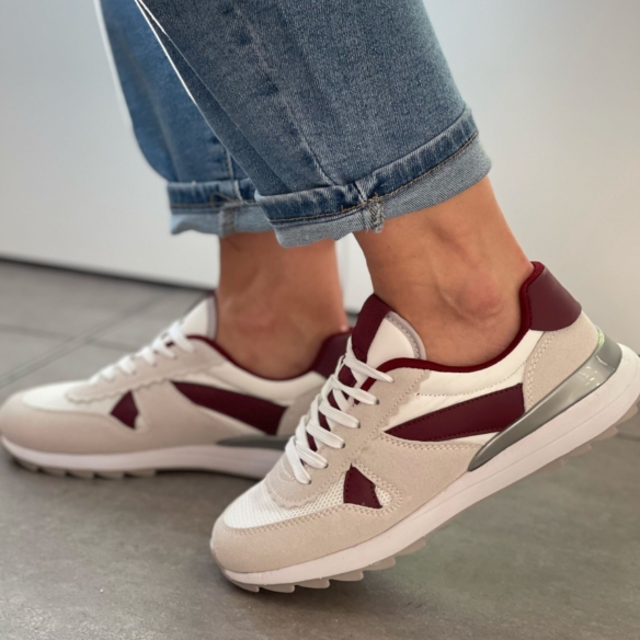 Zapatilla Aurora - Gris / Granate