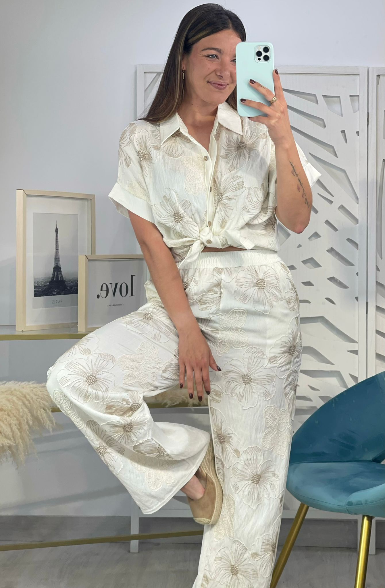 Conjunto Flores Bordadas - Imagen 9