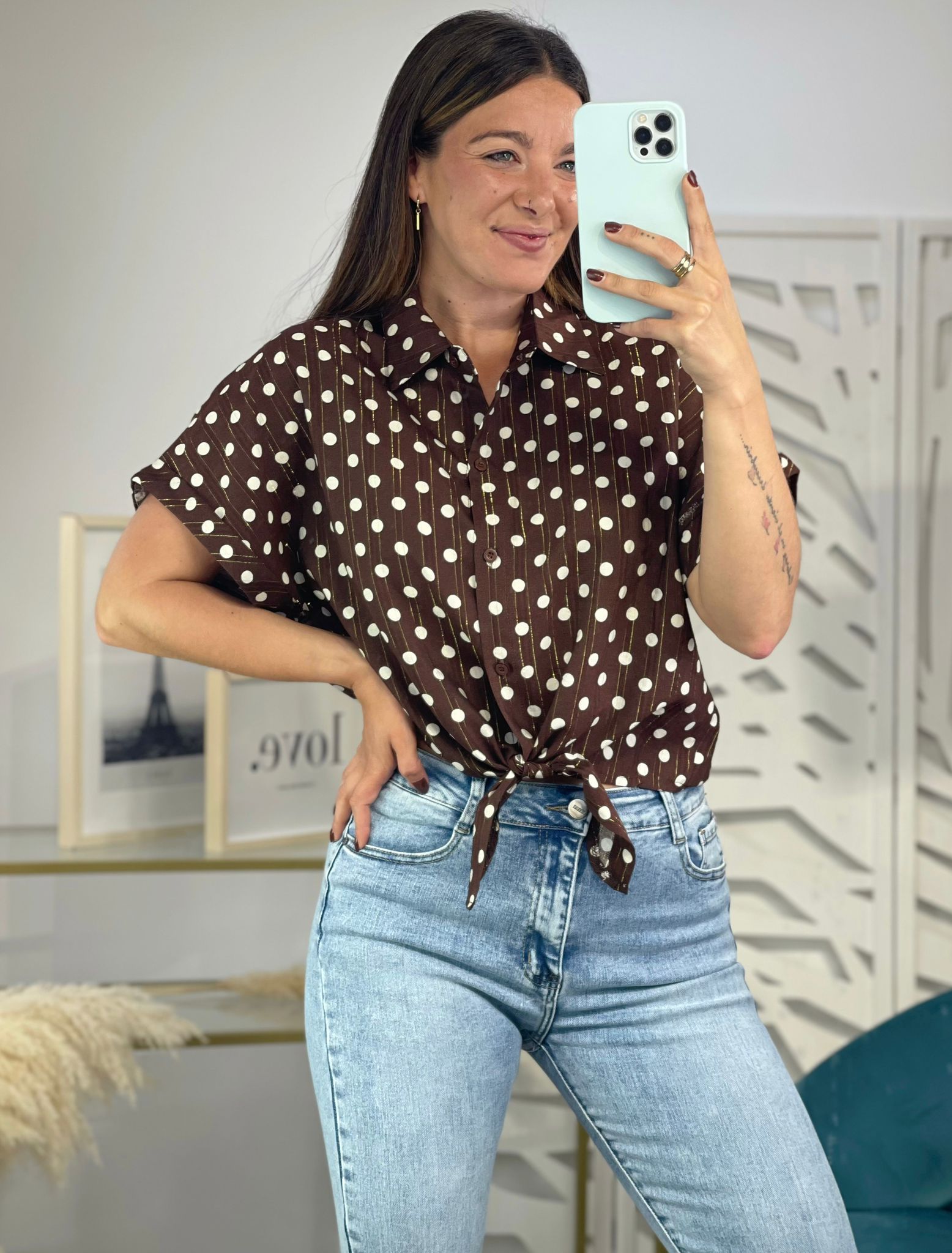Camisa Lunares Nudo - Imagen 4